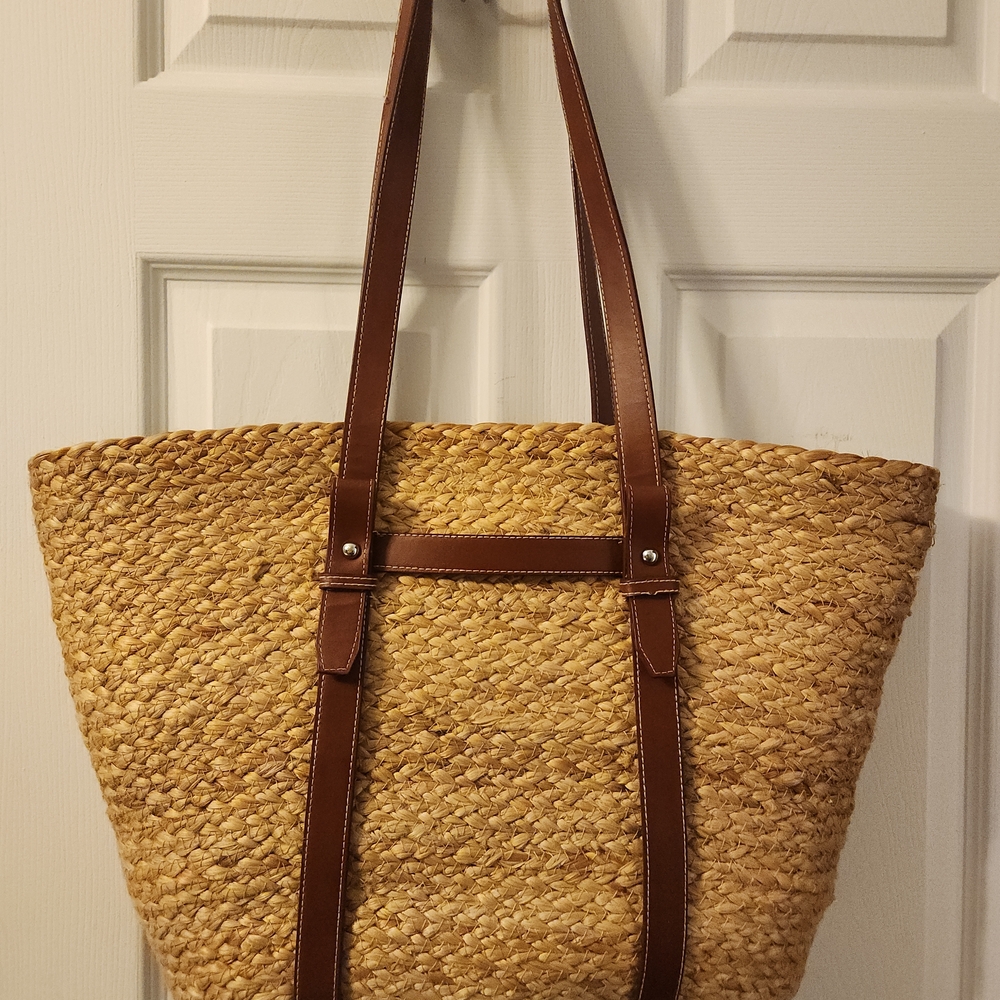Brown Woven Tote Bag - Picture 2 of 7